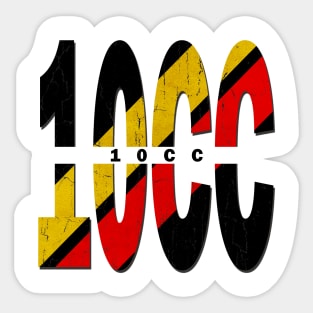 vintage typo 10cc Sticker